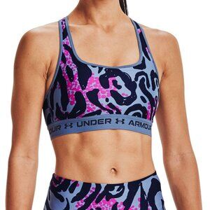 NWT Under Armour Sports Crossback Mid Heather Bra MD/M/M Original $40